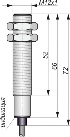 Датчик бесконтактный индуктивный И01-NO-AC-Z(12Х18Н10Т, Lкаб=5м)