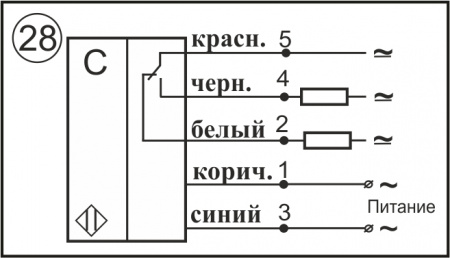 Датчик бесконтактный ёмкостный SEG07-NO/NC-ACR-PG-TF-TRAB60(рег. задержка вкл./выкл. до 60 сек.)